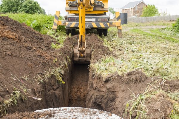 Drainage Trench Installation in Pasco