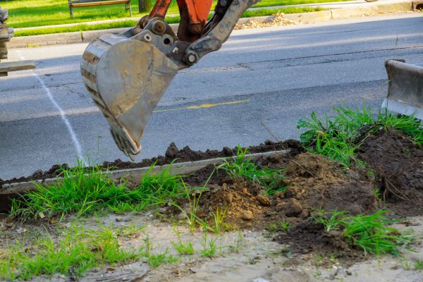 Sewer Line Trenching in Pasco