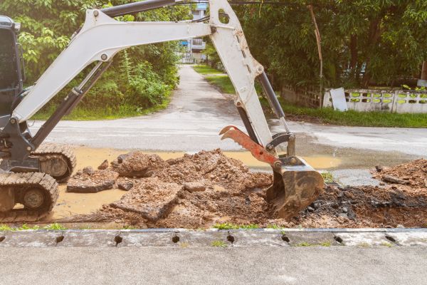 Water Line Excavation in Pasco