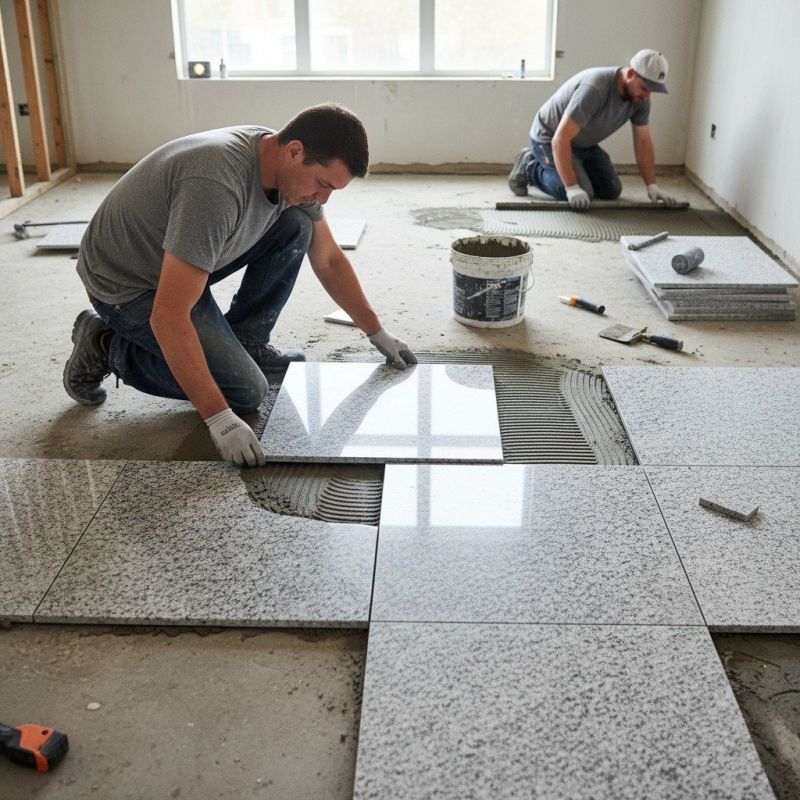 Crushed Granite Installation detail